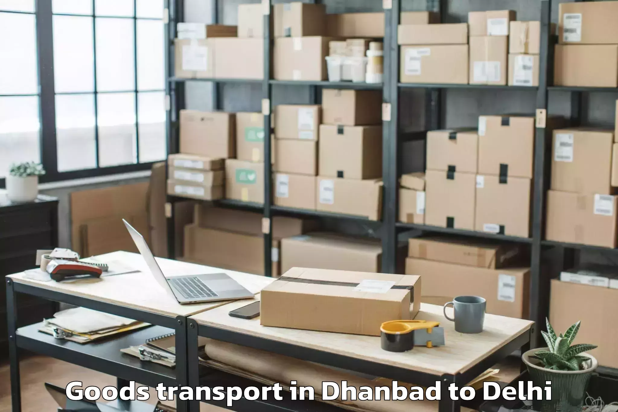 Trusted Dhanbad to Pacific Mall Goods Transport